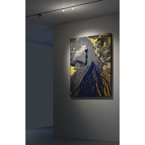 VK Lighting Eiva - système de rail magnétique - barre de rail - Ø 7,5 x 13 cm - 12W LED inclus - Dimmable DALI - noir