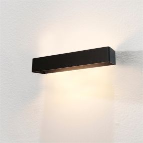Artdelight Mainz XL - applique murale - 50 x 10 x 7 cm - 2 x 6,3W LED dimmable inclus - noir