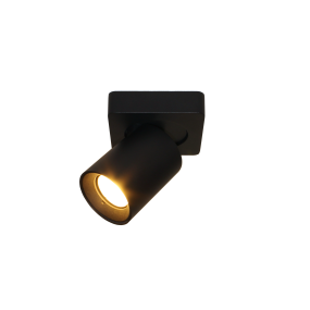 Artdelight Megano - spot en saillie 1L - 10 x 10 x 11,5 cm - noir