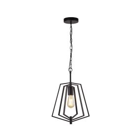 Searchlight Slinky - lampe suspendue - 30 x 30 x 95 cm - noir mat