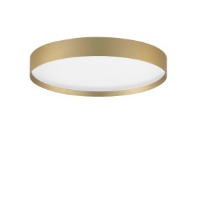Nova Luce Roi - plafonnier - Ø 40 x 8,5 cm - 37W dimmable LED inclus - or brossé