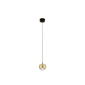 Nova Luce Conga - lampe suspendue - Ø 9,6 x 140 cm - 13W LED inclus - or