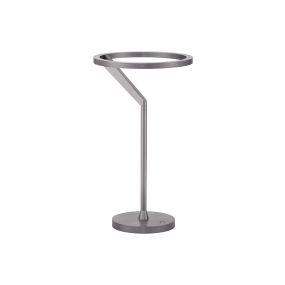 Nova Luce Tilia - lampe à poser - Ø 22 x 38 cm - 16W dimmable LED inclus - nickel brumeux