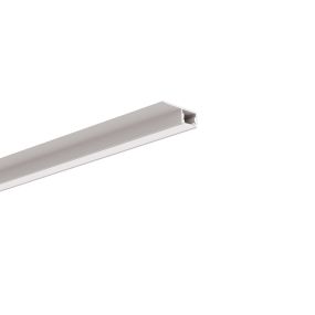 Klus PDS-T-BOK - profilé LED encastré pour plaques de plâtre de 12,5 mm - 3,6 x 1,2 cm - aluminium anodisé argenté