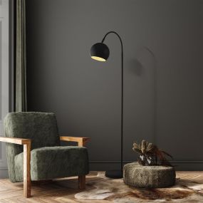 Searchlight Calumn - lampadaire - 55 x 24 x 143 cm - noir mat