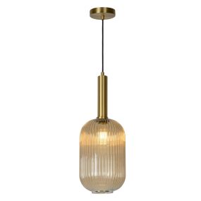 Lucide Maloto - Lampe suspendue - Ø 20 x 150 cm - ambre
