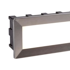 Searchlight Ankle - applique encastrée - 20,5 x 6,5 x 9,5 cm - 3,5W LED inclus - IP65 - acier inoxydable