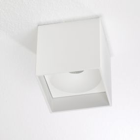 Artdelight Brock - plafonnier - 10 x 10 x 10 cm - 7W LED dimmable inclus - blanc