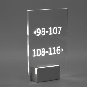 VK Lighting Domatio - applique murale - 16 x 7 x 25 cm - 2W LED inclus - nickel mat