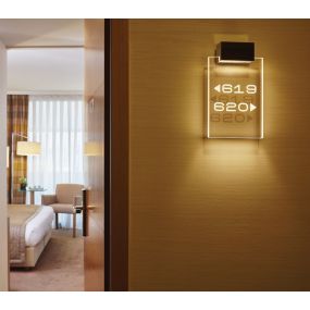 VK Lighting Domatio - applique murale - 15 x 7 x 13 cm - 2W LED inclus - nickel mat