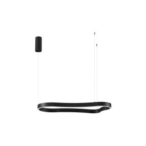 Nova Luce Dussa - lampe suspendue - 45 x 150 x 90 cm - 52W dimmable LED inclus - noir sablé