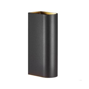 Nordlux Calvi - Applique d'extérieur - 4 x 7,1 x 15 cm - 6,3W LED inclus - IP54 - noir
