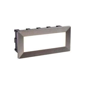 Searchlight Ankle - applique encastrée - 20,5 x 6,5 x 9,5 cm - 3,5W LED inclus - IP65 - acier inoxydable