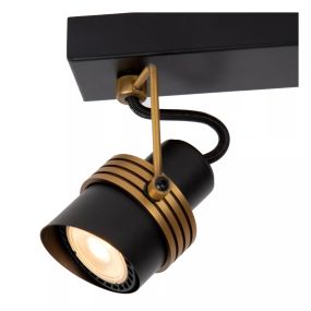 Lucide Tundran - spot en saillie 2L - 28 x 10 x 15,5 cm - noir