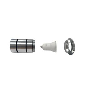 VK Lighting Gaia Round - spot au sol - Ø 5 x 7 cm - IP65 - chrome