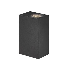Nordlux Asbol Kubi - applique murale extérieure - 6,7 x 15 cm - 6,5W LED inclus - IP44 - noir
