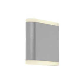 Searchlight Amble - Applique d'extérieur - 11,5 x 11 cm - 8W LED inclus - IP44 - gris