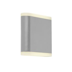 Searchlight Amble - Applique d'extérieur - 11,5 x 11 cm - 8W LED inclus - IP44 - gris