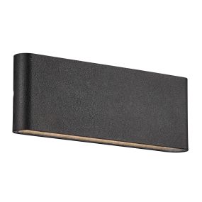 Nordlux Kinver 26 - applique murale extérieure - 26 x 9 x 3,3 cm - 10W LED inclus - IP54 - noir