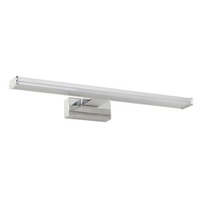 Lucide Onno - éclairage miroir salle de bain - 60 x 12,1 x 4,2 cm - 12W LED inclus - IP44 - chrome mat