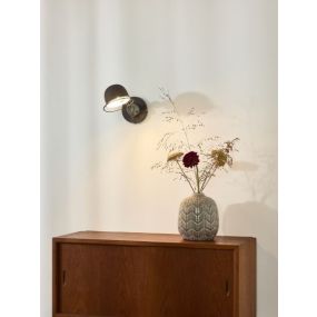 Lucide Honore - applique murale avec interrupteur - 10,5 x 30 x 11,5 cm - brun rouille