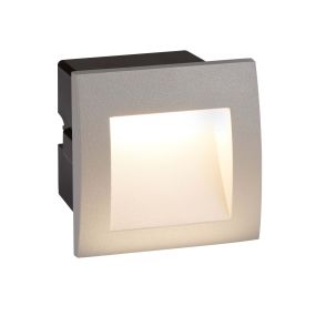 Searchlight Ankle - applique encastrée - 9 x 9 x 8 cm - 1W LED inclus - IP65 - gris