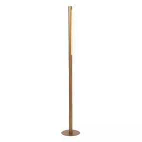 Lucide Griffith - lampadaire avec variateur tactile - Ø 21 x 140 cm - 18W dimmable LED inclus - bronze