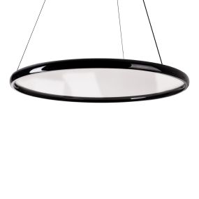 Maxlight Qled - lampe suspendue avec télécommande - Ø 81 x 195 cm - 2 x 35W LED inclus - noir
