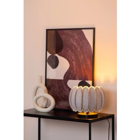 Lucide Spencer - lampe à poser - Ø 30 x 19,5 cm - gris
