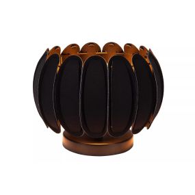 Lucide Spencer - lampe à poser - Ø 30 x 19,5 cm - noir