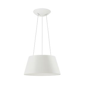 Nova Luce Volcano - lampe suspendue - Ø 45 x 120 cm - 33W LED inclus - blanc sable