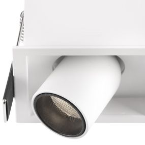 Nova Luce Desert - spot - 6,2 x 6,2 x 6,6 cm - 3W LED inclus - blanc