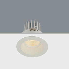 Artdelight Venice 2308 - spot encastré - Ø 80 mm, Ø 68 mm encastré - 8W LED dimmable inclus - IP44 - blanc