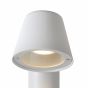 Lucide Dingo LED - piquet de jardin - 18 x 70 x 11 cm - 4,5W LED à intensité variable incl. - IP44 - blanc