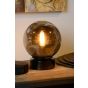 Lucide Jorit - lampe de table - 24 cm - verre fumé