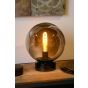 Lucide Jorit - lampe de table - 30 cm - verre fumé