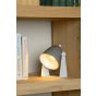 Lucide Chago - lampe de table - 19 cm - gris