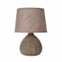 Lucide Ramzi - lampe de table - 26 cm - marron