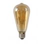 Lucide LED filament lamp - Ø 6,4 x 14,6 cm - E27 - 5W dimbaar - 2700K - amber