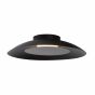 Lucide Foskal - plafonnier - Ø 34 x 7 cm - 12W LED incl. - noir