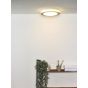Lucide Dimy - plafonnier - Ø 28 cm - 3-step-dim 12W LED incl. - IP21 - bois clair et opale