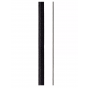 Lucide Glorio - hanglamp - Ø 32 x 170 cm - zwart/titanium glas