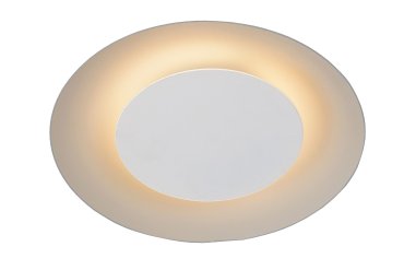 Lucide Foskal - plafonnier - Ø 21,5 x 5,2 cm - 6W LED inclus - blanc