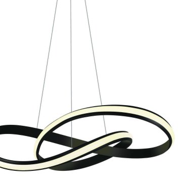 ONE Light Swirl - lampe suspendue - Ø 60 x 150 cm - 30W LED inclus - noir