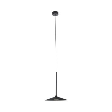 Maxlight Hana - lampe suspendue - Ø 17,5 x 150 cm - 6W LED inclus - noir