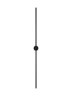 Nova Luce Aden - applique murale - 1,5 x 7,3 x 120 cm - LED 20W incl. - noir sable