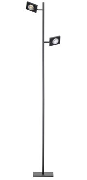 ETH Jake - lampadaire - 31 x 18 x 150 cm - 3 niveaux dimmables - LED 20W inclus - noir