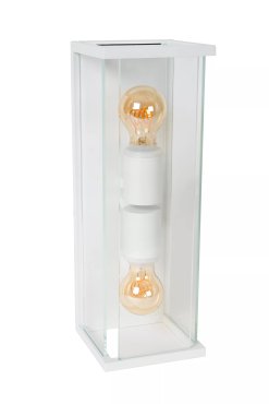 Lucide Claire - applique d'extérieur - 14 x 16 x 40 cm - IP54 - blanc