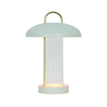 Nordlux Mirano - lampe de table portable avec batterie rechargeable - Ø 20 x 29 cm - fonction Moodmaker à 3 niveaux - 3W LED inclus - beige