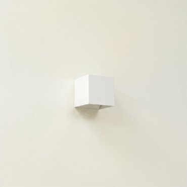Artdelight Gymm - applique murale - 10 x 10 x 10 cm - blanc